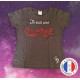 T-shirt cintré noir Gymnaste confetti