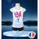 Deb blanc Love Gym Poutre