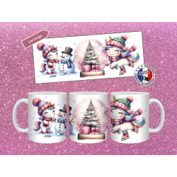 Mug Noël Licorne Patin