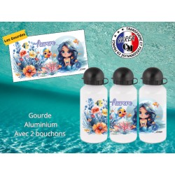 Gourde personnalisé enfant modèle Sirène