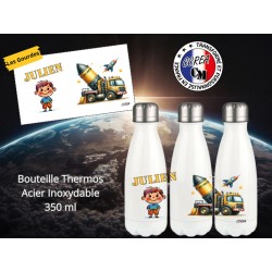 Bouteille Thermos personnalisé enfant Modèle Fusée