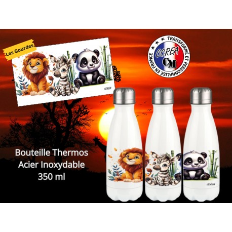 Bouteille Thermos personnalisé enfant Modèle Savane