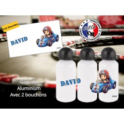 Gourde personnalisé enfant modèle Karting Garçon