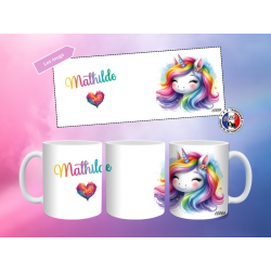 Mug Enfant Incassable modèleLicorne Personnalisé