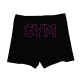 Short noir GYM Fuschia