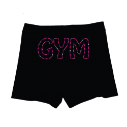 Short noir GYM Fuschia