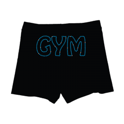 Short noir GYM Turquoise